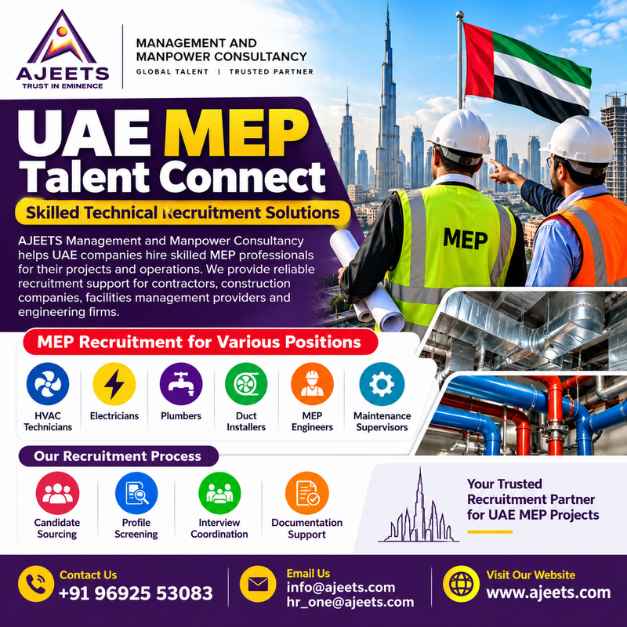  UAE MEP Talent Connect  Skilled Technical Recruit